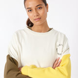 celeste - sweatshirt - dark olive / off white