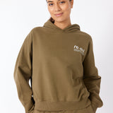 corin - hoodie - dark olive