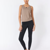 donna tech - tank top - bright brown