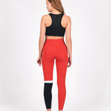 olivia - tights - contrast red