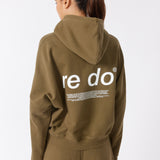 corin - hoodie - dark olive