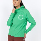 nova - running hoodie - bright green