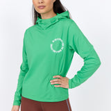 nova - running hoodie - bright green