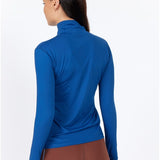 long sleeved turtleneck - blue